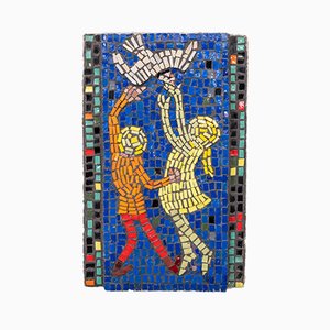 Glass Mosaic of Children Playing, 1960s