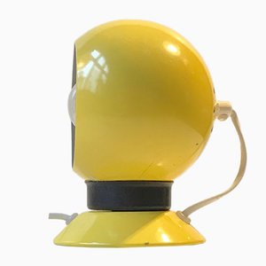 Magnetic Yellow Enamel Ball Wall Lamp from ABO, 1960s