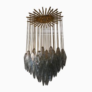 Lustre Mid-Century en Verre de Murano et Verre de Murano, 1970s