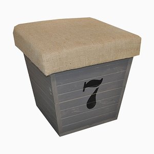Vintage Style Storage Box Seat with Number, 2012