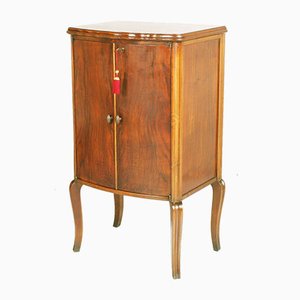 Mueble para radio de nogal de Geloso Milano, años 30
