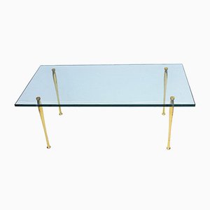 Brass and Glass Coffee Table by Pietro Chiesa for Fontana Arte, 1950s