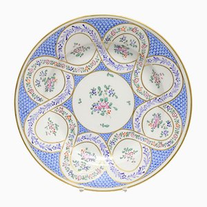 Assiette Antique en Porcelaine de Style Sevres de Edme Samson