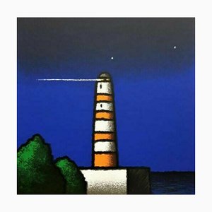 Tino Stefanoni: Faro centrale, Serigrafia a colori