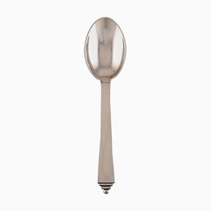 Pyramid Dinner Spoon in Sterling Silver by Harald Nielsen for Georg Jensen