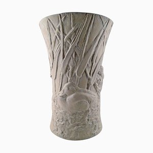 Steingut Vase von Hugo Liisberg für Saxbo