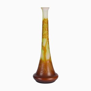 Große Mehrschichtige Soliflore Vase aus Glas