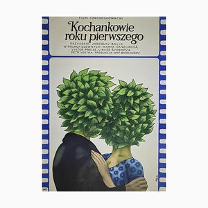 Jerzy Flisak, Mkochankowie Erstes Jahr, Vintage Offsetdruck von George Flisak, 1975