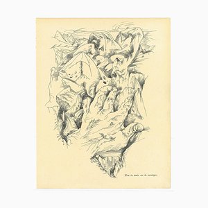 André Masson, Surrealist Composition 6, Original Collotype, Mid-20th Century