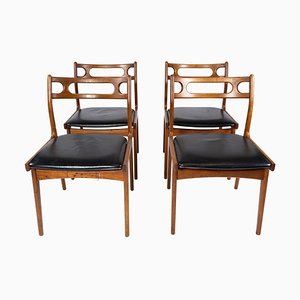 Danish Teak Dining Chairs, 1960s, Set of 4