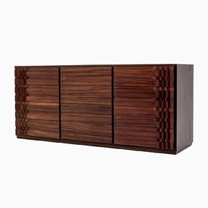 Italienisches Palisander Diamante Sideboard von Luciano Frigerio, 1970er