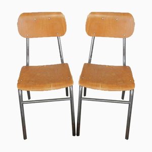 Chaises de Bureau, Italie, 1950s, Set de 2