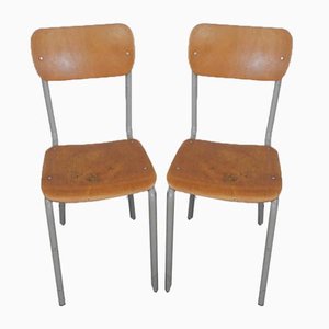 Set of Italian Desk Chairs, 1970s