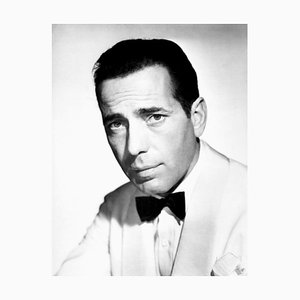 Imprimé Pigmentaire Humphrey Bogart Encadré Noir