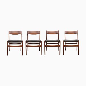Dining Chairs by Erik Buch, 1960s, Set of 4