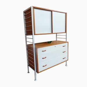 Vintage Teak Ladderax Wall Units or Room Dividers from Staples Cricklewood, 1960s, Set of 4