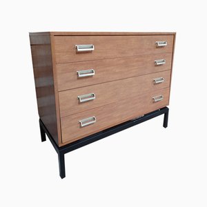 Vintage Retro Teak Chest of Drawers with Metal Base, 1960s