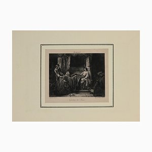Litografia di Louis Lemaire, Gaston De Foix, incisione, fine XIX secolo