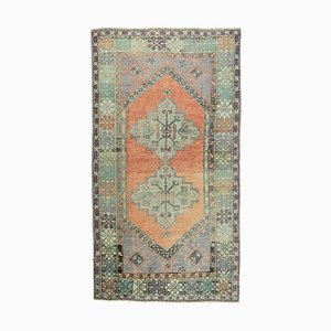 Turkish Vintage Handmade Wool Carpet