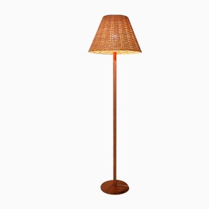 Mid-Century Solid Pine Floor Lamp by Manner for Luxus, 1960s