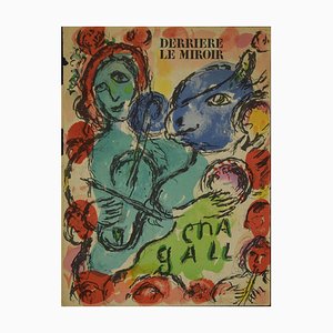 Litografia di Marc Chagall, The Viola: Cover for Derrière Le Miroir, 1972