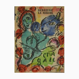 Marc Chagall, The Viola: Portada de Derrière Le Miroir, Lithograph, 1972