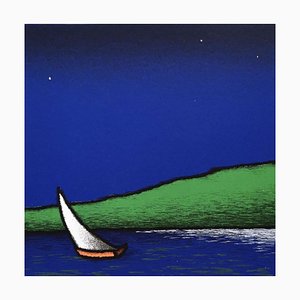 Tino Stefanoni, Boat to the Lake, Serigrafía a color
