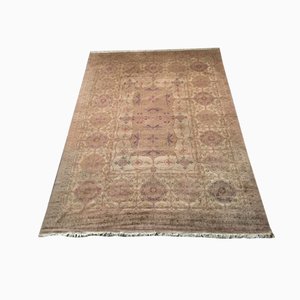Art Nouveau Hand Knotted Rug with Floral Design