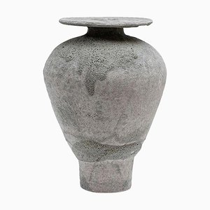 Glazed Isolated N.7 Stoneware Vase by Raquel Vidal and Pedro Paz
