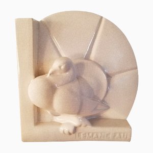 Ceramic Pigeon by Charles Lemanceau for Saint Clément, 1920s