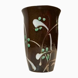 Vaso Art Nouveau in ceramica di Danico, anni '20