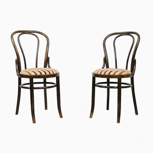 Set of Plush Upholstered Dining Chairs by Michael Thonet, 1970s