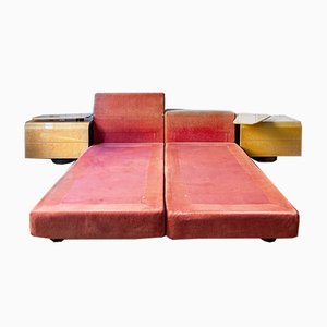 Tables de Chevet en Erable par Giovanni Offredi pour Saporiti Italia, 1970s, Set de 4