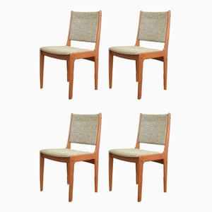 Danish Teak Dining Chairs by Johannes Andersen, 1960s, Set of 4