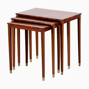 Tables Gigognes par Bodafors Svenska Möbelfabrikerna, 1950s, Set de 3