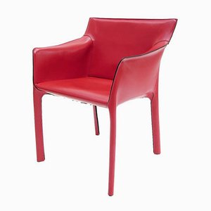 Red Venusia Armchairs by Matteo Grassi, 1990s, Set of 4