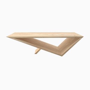 Time/Space Portal Coffee Table in Maple by Neal Aronowitz