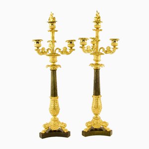 Charles X Style Candelabra, France, Early 19th Century, Set of 2