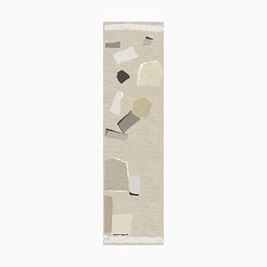 Rhizomes Cobblestone Tabac Hand Knotted Rug by Charlotte Culot