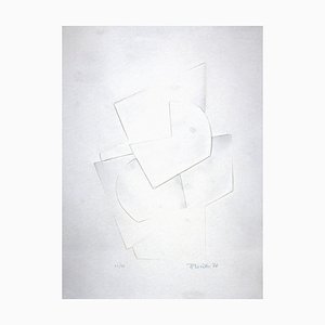 Hans Richter, Untitled, Original Embossing On Aluminium, 1970