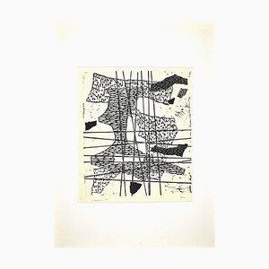 Luigi Veronesi, Komposition, Original Linolschnitt, 1964