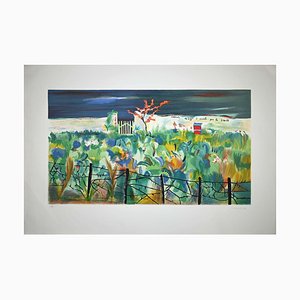 Giovanni Omiccioli, The Mediterranean Garden, Original Lithograph, 1973