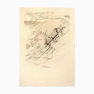 In the Space, Original Etching, Late 20th Century