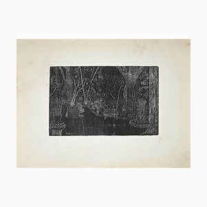 Eduardo Paolozzi, Garden, Original Etching, Late 20th Century