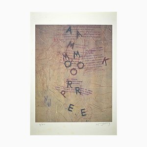 Litografia Rodolfo Vitone, La Lettera Selvaggia, 1993