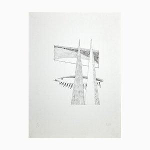 Fausto Melotti, Ohne Titel, Originale Lithographie, 1970er