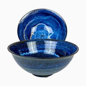 Scandinavian Modern Ceramic Bowls by Carl-Harry Stålhane Design House, Sweden, Set of 2
