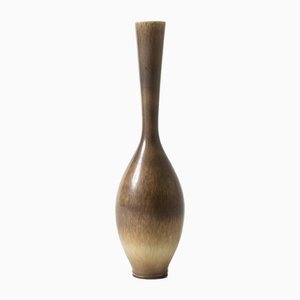 Brown Stoneware Vase by Berndt Friberg