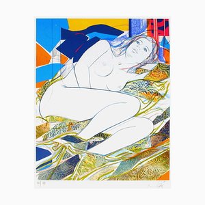Divano Nude on a colored di Jean-Baptiste Valadié