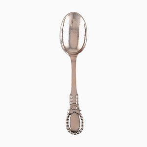 Number 13 Large Tablespoon in Hammered Silver by Evald Nielsen, 1920s